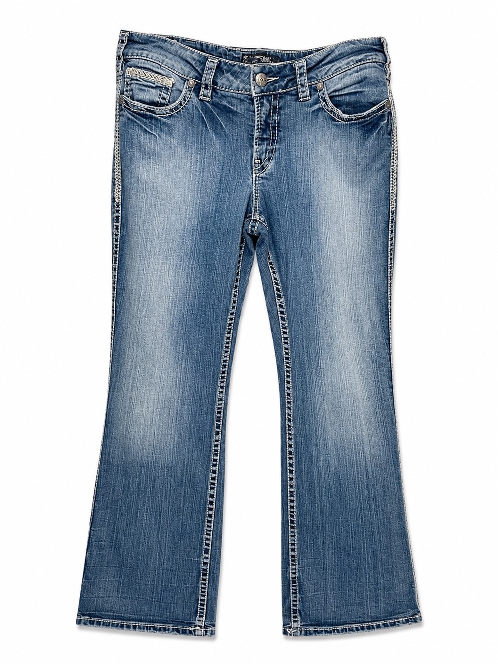 Silver Jeans Suki Flap Bootcut Jeans- size 14/31